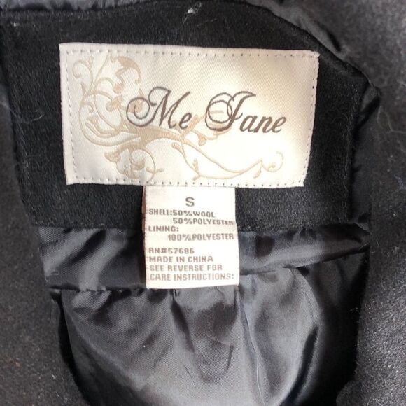 BIG Girls size Small black Me Jane wool pea coat - Picture 2 of 7